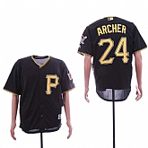 Pirates Chris Archer Black Cool Base Jersey Dzhi,baseball caps,new era cap wholesale,wholesale hats